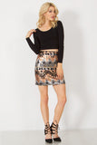 Metal Mouth Sequin Skirt