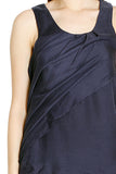 Navy Drapery Top
