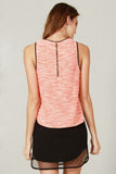 Neon Tweed Top