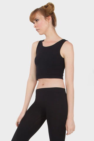 Solid Longer Cropped Tank