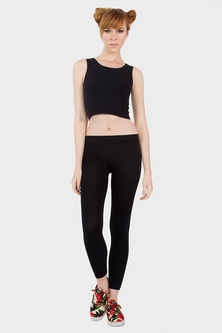 Solid Longer Cropped Tank