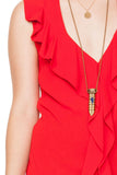 Rouge Ruffle Top