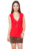 Rouge Ruffle Top