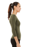 Seamless 3/4 Sleeve Top