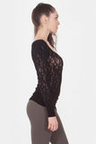 Seamless Lace Long Sleeve Top