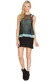 Minty Mesh Top