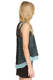 Minty Mesh Top