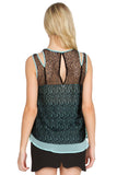 Minty Mesh Top