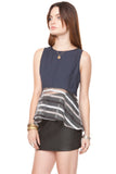Shadow Play Peplum Top