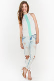 Mint Stripe Top